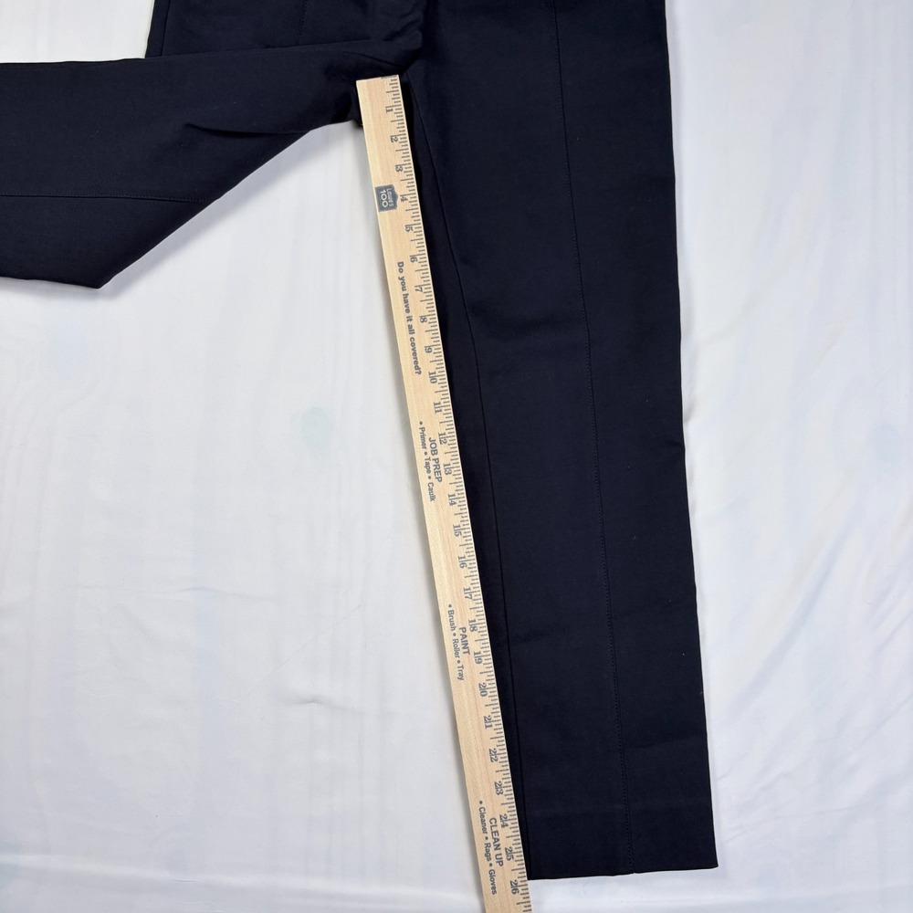 NWT Womens Tory Burch Vanner Cropped Pant Tory Navy Quiet Luxury Old Money Sz 2 - Picture 6 of 9